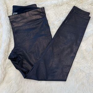 JoyLab - Navy Blue with Gold Shimmer - Womens Leggings